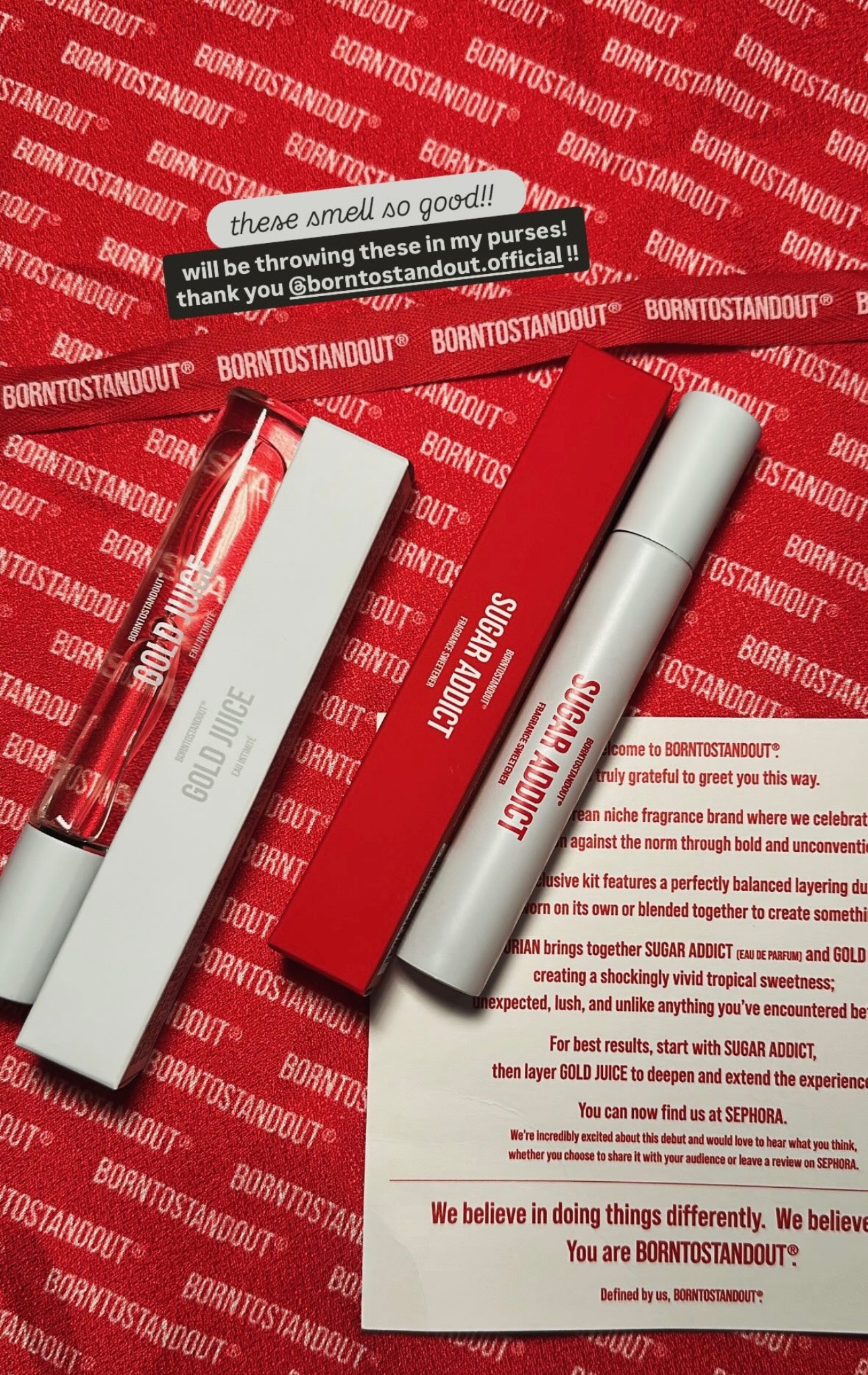 Maryam Bellakbira collaborating with Born to Stand Out fragrance brand