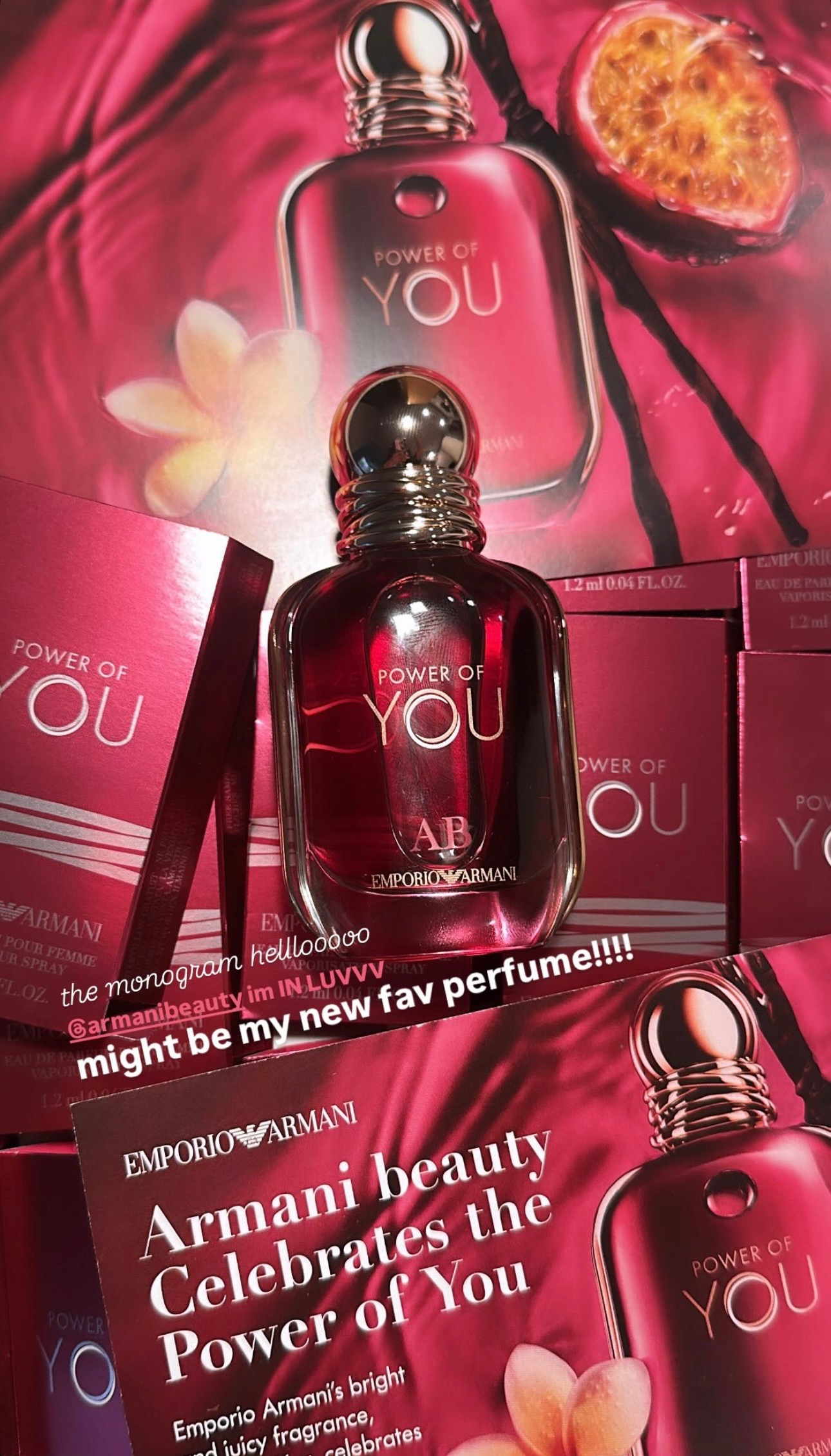 Maryam Bellakbira in Emporio Armani brand partnership campaign